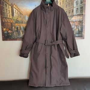 Bill Blass Down Winter Coat In Brown